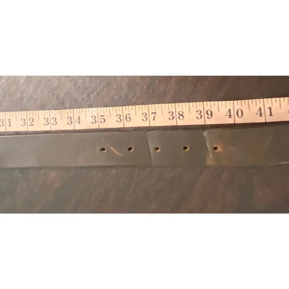 Banana Republic Brown Italian Leather Belt Solid Brass Buckle Size 38 Classic